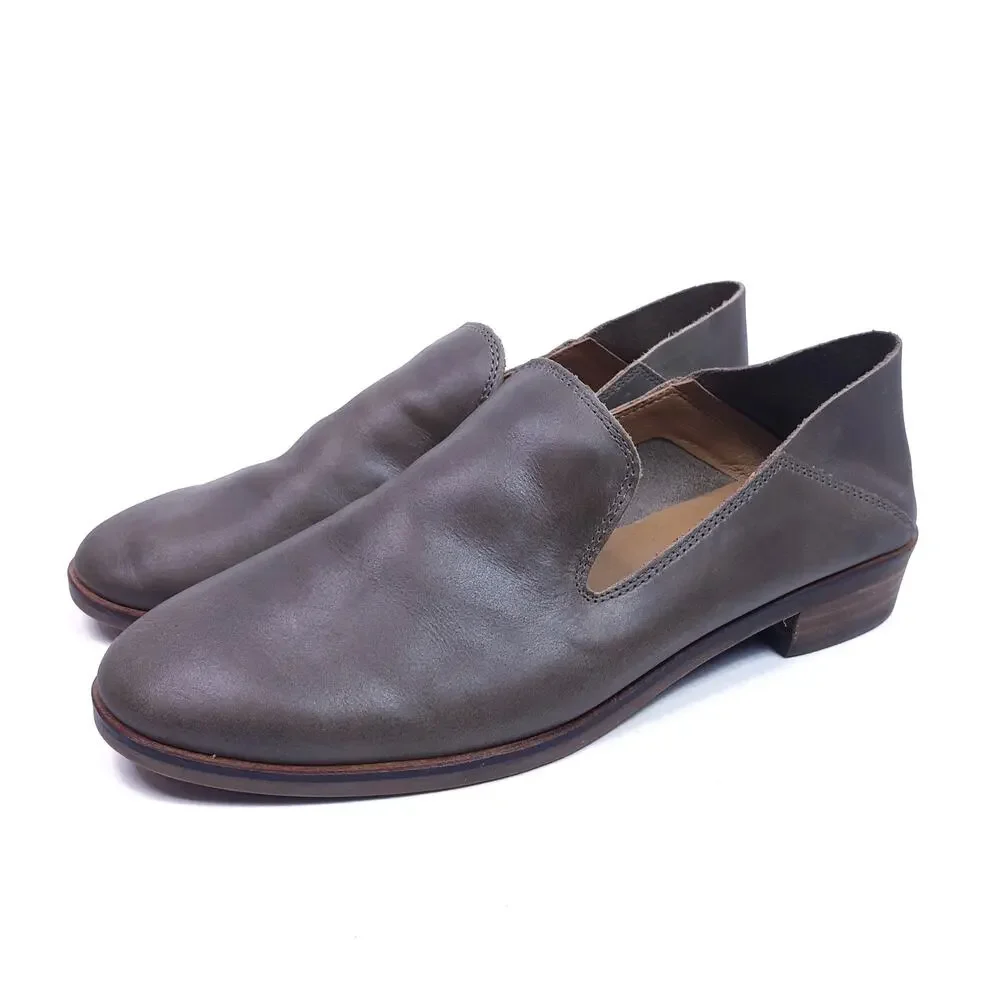 Lucky Brand Cahill Leather Loafers Flats Taupe Size 7